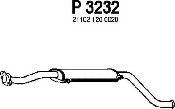 Fenno P3232 - Средний глушитель выхлопных газов autodnr.net