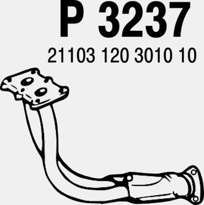 Fenno P3237 - Труба вихлопного газу autocars.com.ua