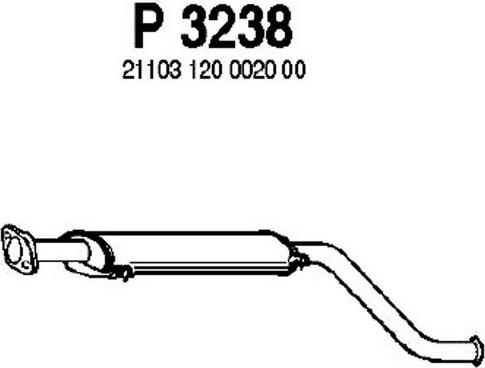 Fenno P3238 - Средний глушитель выхлопных газов autodnr.net