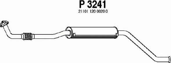 Fenno P3241 - Средний глушитель выхлопных газов autodnr.net