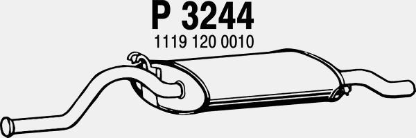 Fenno P3244 - Глушитель выхлопных газов, конечный autodnr.net