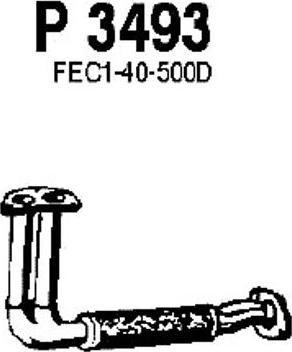 Fenno P3493 - Труба выхлопного газа avtokuzovplus.com.ua