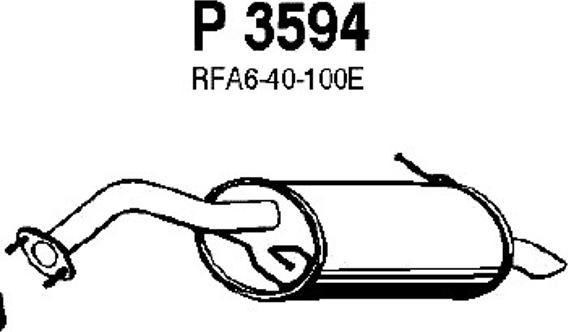 Fenno P3594 - Глушитель выхлопных газов, конечный autodnr.net