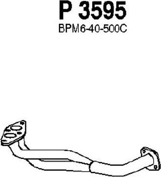 Fenno P3595 - Труба вихлопного газу autocars.com.ua