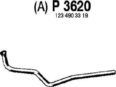 Fenno P3620 - Труба вихлопного газу autocars.com.ua
