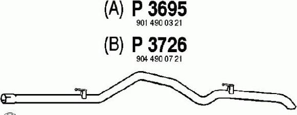 Fenno P3695 - Труба выхлопного газа autodnr.net