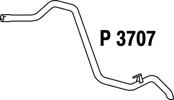 Fenno P3707 - Труба выхлопного газа avtokuzovplus.com.ua