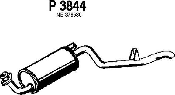 Fenno P3844 - Глушник вихлопних газів кінцевий autocars.com.ua