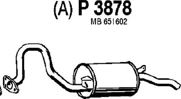 Fenno P3878 - Глушник вихлопних газів кінцевий autocars.com.ua