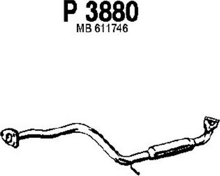 Fenno P3880 - Середній глушник вихлопних газів autocars.com.ua