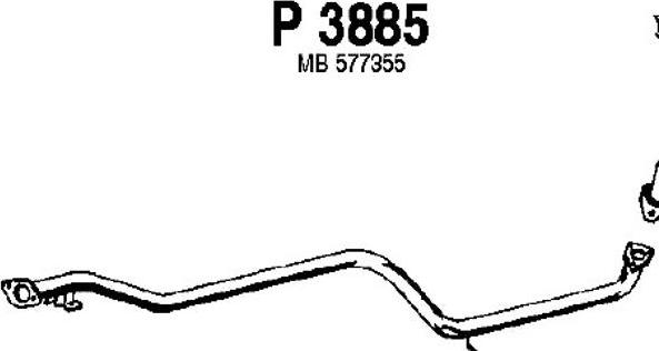 Fenno P3885 - Труба вихлопного газу autocars.com.ua