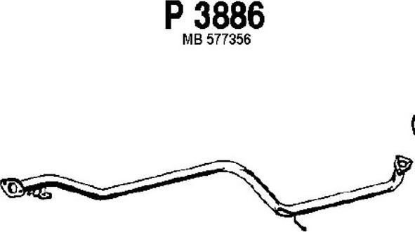 Fenno P3886 - Труба вихлопного газу autocars.com.ua