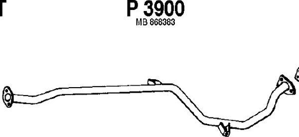 Fenno P3900 - Труба выхлопного газа avtokuzovplus.com.ua