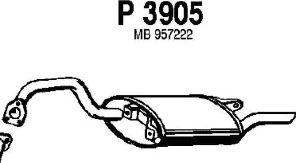 Fenno P3905 - Глушник вихлопних газів кінцевий autocars.com.ua