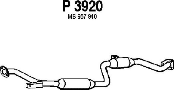 Fenno P3920 - Средний глушитель выхлопных газов autodnr.net