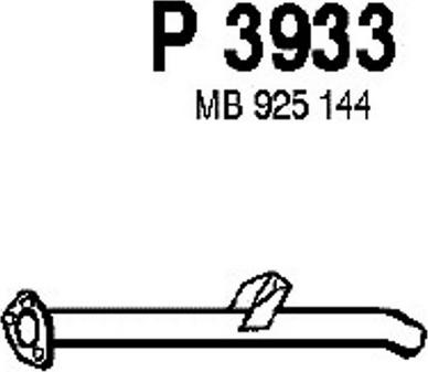 Fenno P3933 - Труба вихлопного газу autocars.com.ua