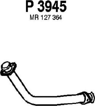 Fenno P3945 - Труба вихлопного газу autocars.com.ua
