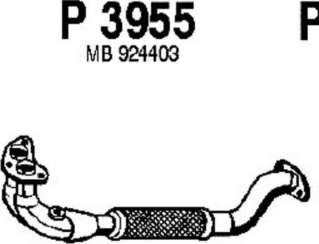 Fenno P3955 - Труба вихлопного газу autocars.com.ua