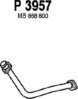 Fenno P3957 - Труба вихлопного газу autocars.com.ua