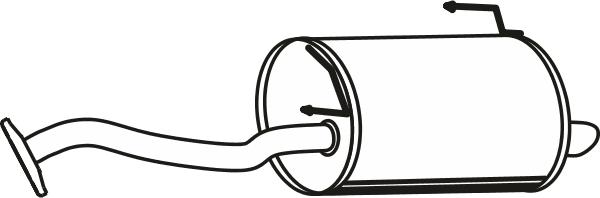 Fenno P41045 - Глушник вихлопних газів кінцевий autocars.com.ua