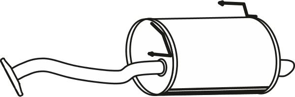 Fenno P41048 - Глушник вихлопних газів кінцевий autocars.com.ua