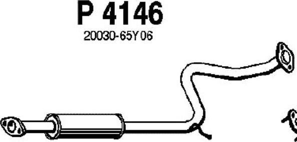 Fenno P4146 - Средний глушитель выхлопных газов avtokuzovplus.com.ua