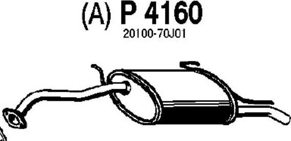 Fenno P4160 - Глушитель выхлопных газов, конечный autodnr.net