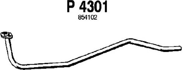 Fenno P4301 - Труба вихлопного газу autocars.com.ua