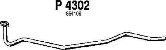 Fenno P4302 - Труба вихлопного газу autocars.com.ua