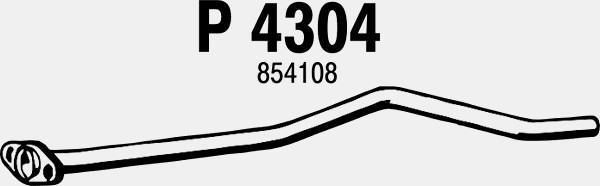 Fenno P4304 - Труба вихлопного газу autocars.com.ua