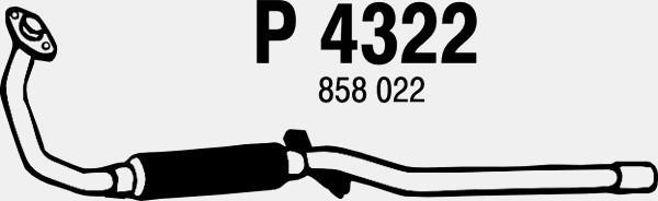 Fenno P4322 - Труба вихлопного газу autocars.com.ua