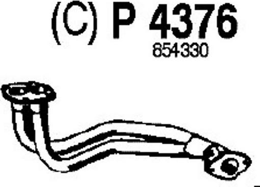 Fenno P4376 - Труба вихлопного газу autocars.com.ua