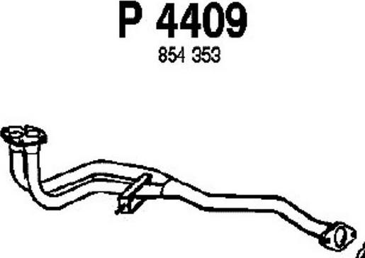 Fenno P4409 - Труба вихлопного газу autocars.com.ua