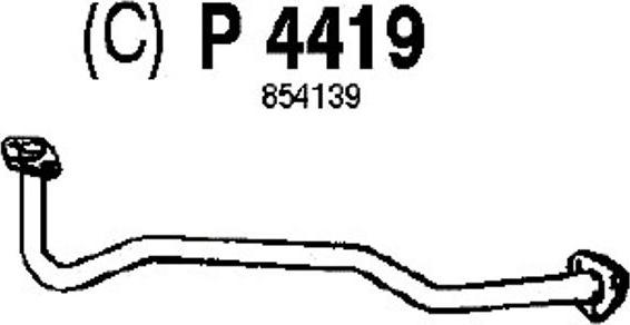 Fenno P4419 - Труба вихлопного газу autocars.com.ua