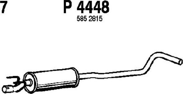 Fenno P4448 - Средний глушитель выхлопных газов autodnr.net