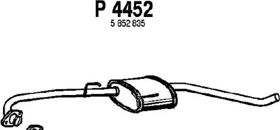 Fenno P4452 - Средний глушитель выхлопных газов autodnr.net