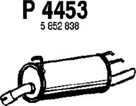 Fenno P4453 - Глушитель выхлопных газов, конечный autodnr.net