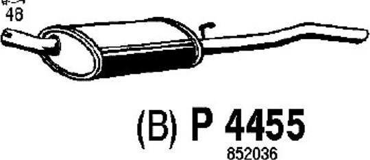 Fenno P4455 - Глушник вихлопних газів кінцевий autocars.com.ua