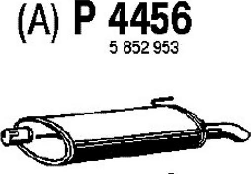 Fenno P4456 - Глушник вихлопних газів кінцевий autocars.com.ua