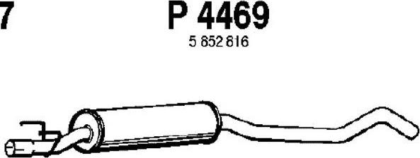 Fenno P4469 - Средний глушитель выхлопных газов avtokuzovplus.com.ua