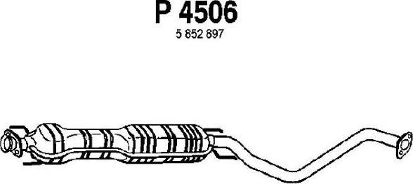 Fenno P4506 - Средний глушитель выхлопных газов avtokuzovplus.com.ua