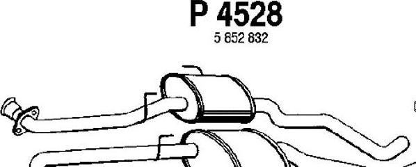 Fenno P4528 - Средний глушитель выхлопных газов avtokuzovplus.com.ua