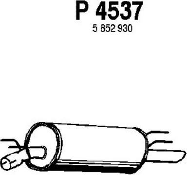 Fenno P4537 - Глушник вихлопних газів кінцевий autocars.com.ua