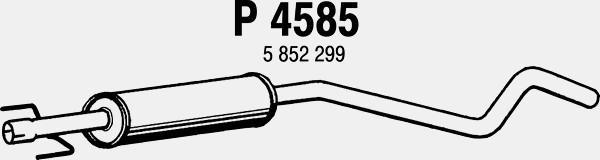 Fenno P4585 - Средний глушитель выхлопных газов avtokuzovplus.com.ua