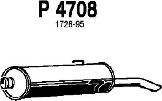 Fenno P4708 - Глушитель выхлопных газов, конечный autodnr.net