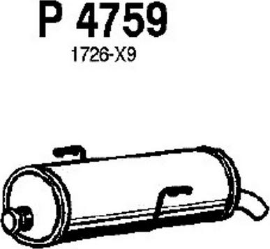 Fenno P4759 - Глушитель выхлопных газов, конечный autodnr.net