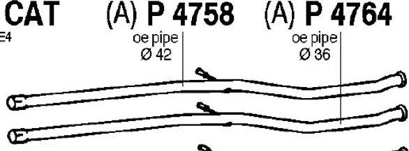Fenno P4764 - Труба вихлопного газу autocars.com.ua