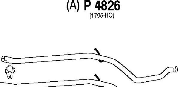 Fenno P4826 - Труба вихлопного газу autocars.com.ua