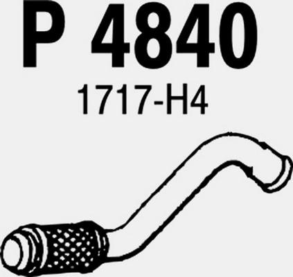 Fenno P4840 - Труба вихлопного газу autocars.com.ua