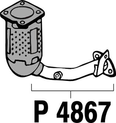 Fenno P4867 - Труба вихлопного газу autocars.com.ua